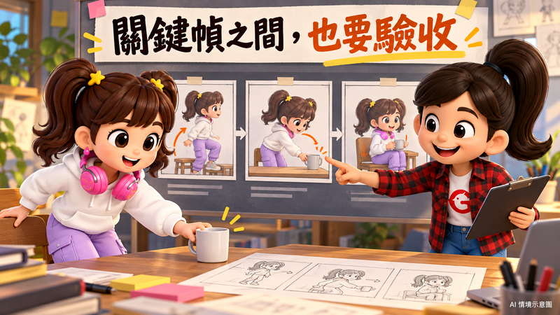 關鍵幀之間,也要驗收
