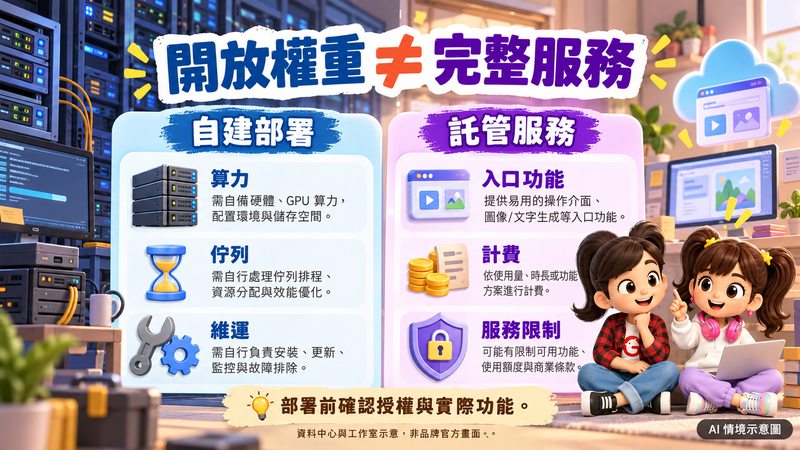 開放權重 ≠ 完整服務