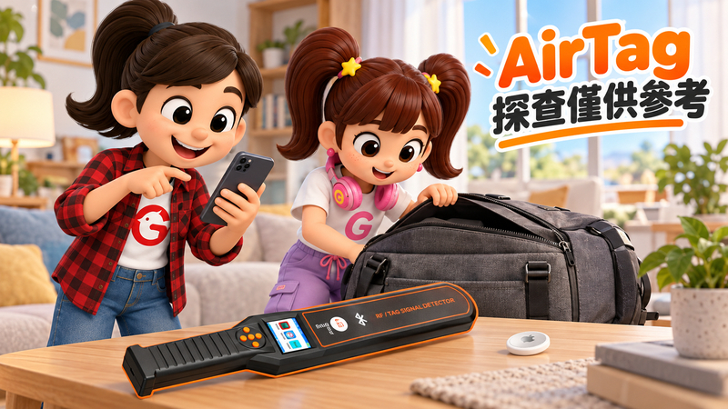 AirTag探查僅供參考:店長Angel與小助理Candy融入探測器檢查情境