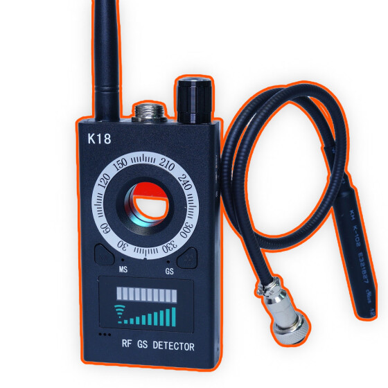 K18 電磁波 反監聽探測器 反GPS追蹤器 探測器 防偷拍 反針孔 訊號探測器 專業國安版 磁場探測器 雙通道探測 監控 SIM卡定位信號 防竊聽 反監聽 反跟蹤 安防用儀器