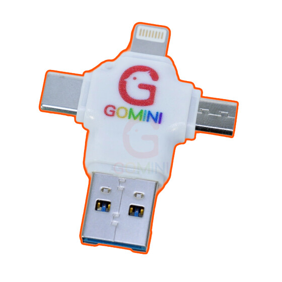 OTG四合一讀卡器 安卓Type-c Micro USB 蘋果 快速雙向存取 擴充手機空間 多系統兼容 讀取TF卡 隨身移動寶庫